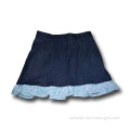 cotton black denim bowknot skirt for girls